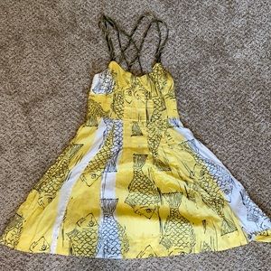 Free people - vintage! Fish dress with pockets